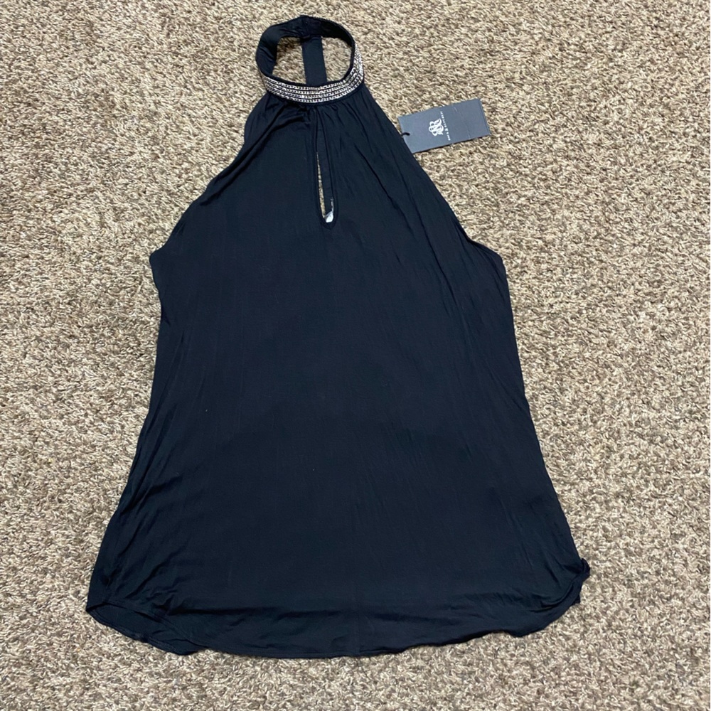 NWT Rock Republic Chain Detail Halter Tank Top